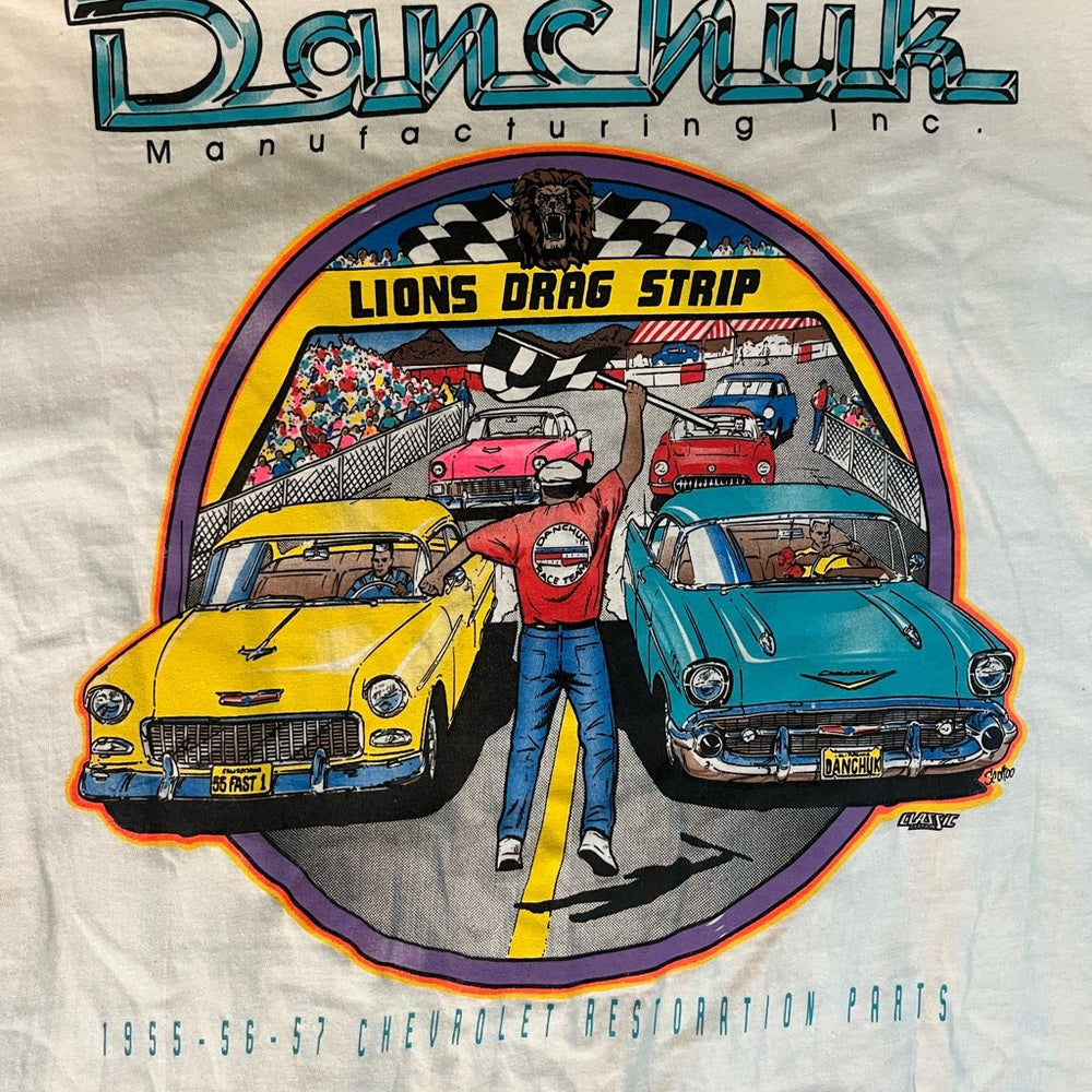 Vintage Car Graphic Tee Back Logo