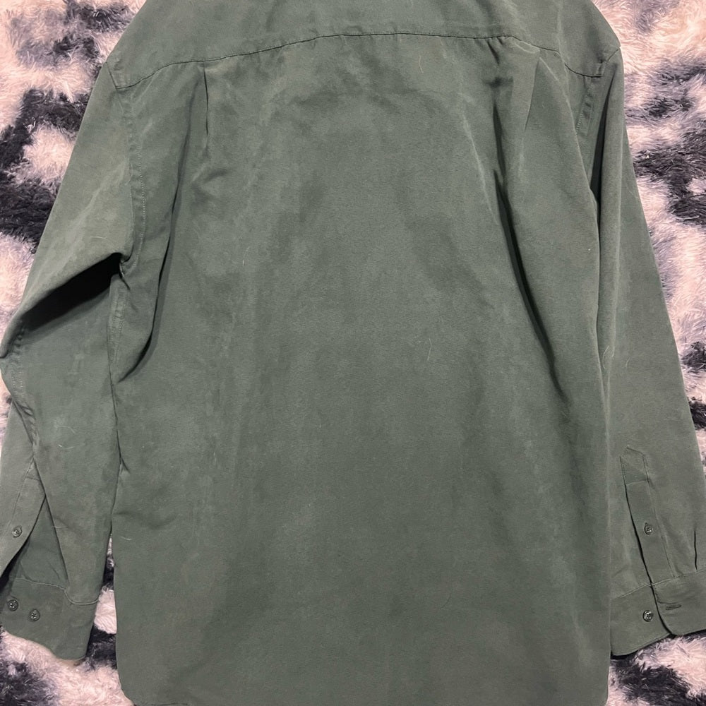 Men's Green Casual Button Down Shirt