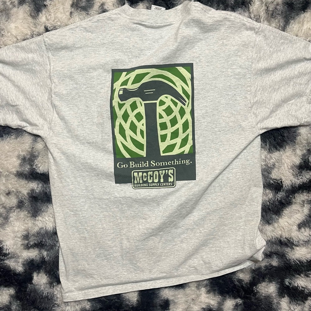 Light Gray Cotton “I don’t fear work” T-Shirt