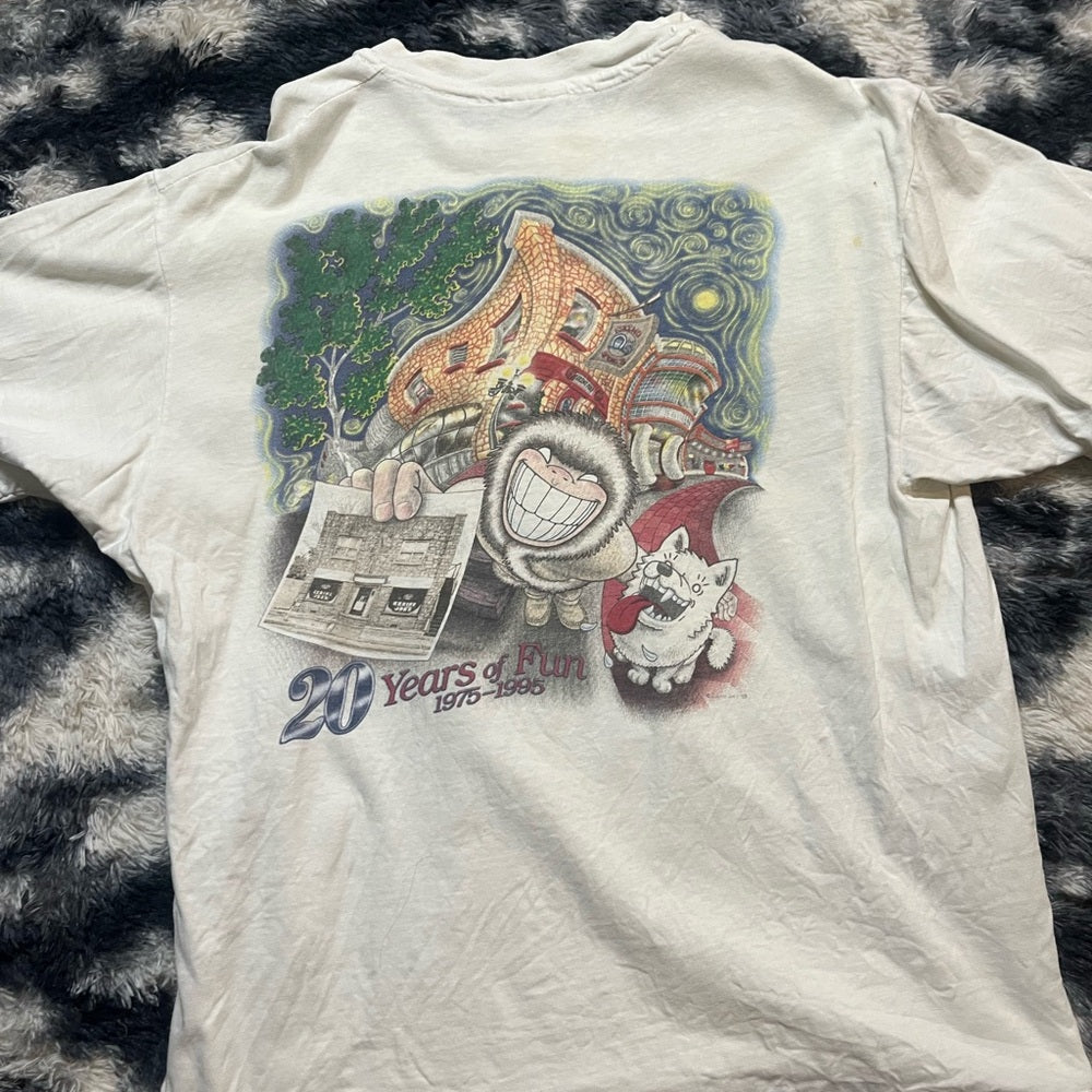 Vintage Eskimo Joe’s 20th Anniversary White Graphic T-Shirt