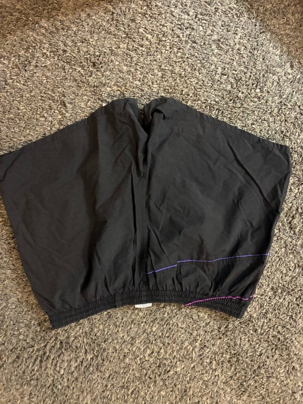 Speedo Vintage Swim Trunks Mens XL Black Neon 90s Board Shorts