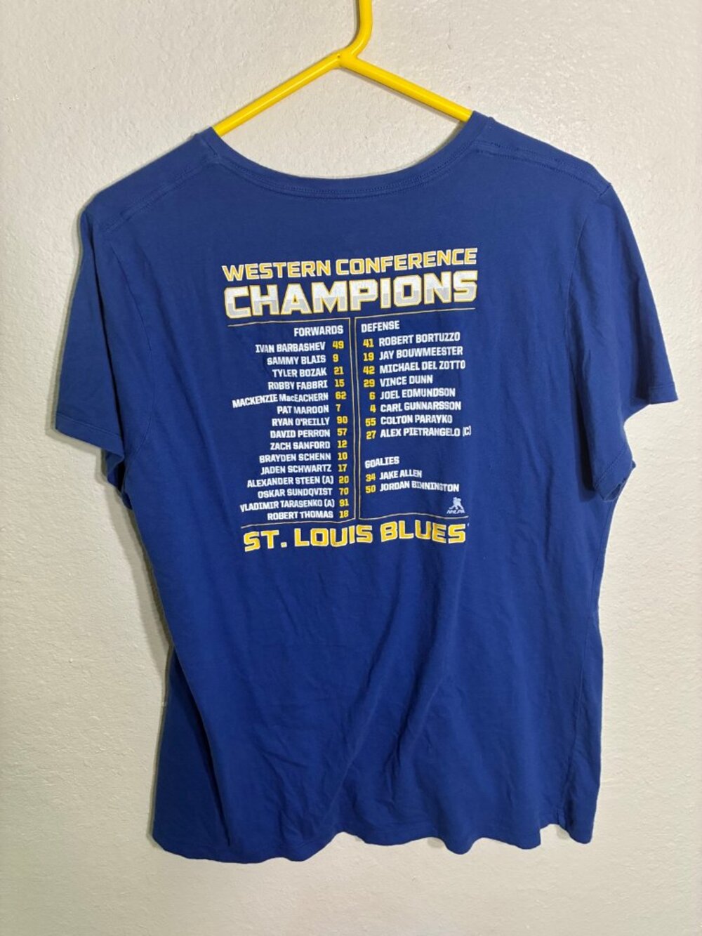 Fanatics St. Louis Blues 2019 Western Conference Champions V-Neck XXL
