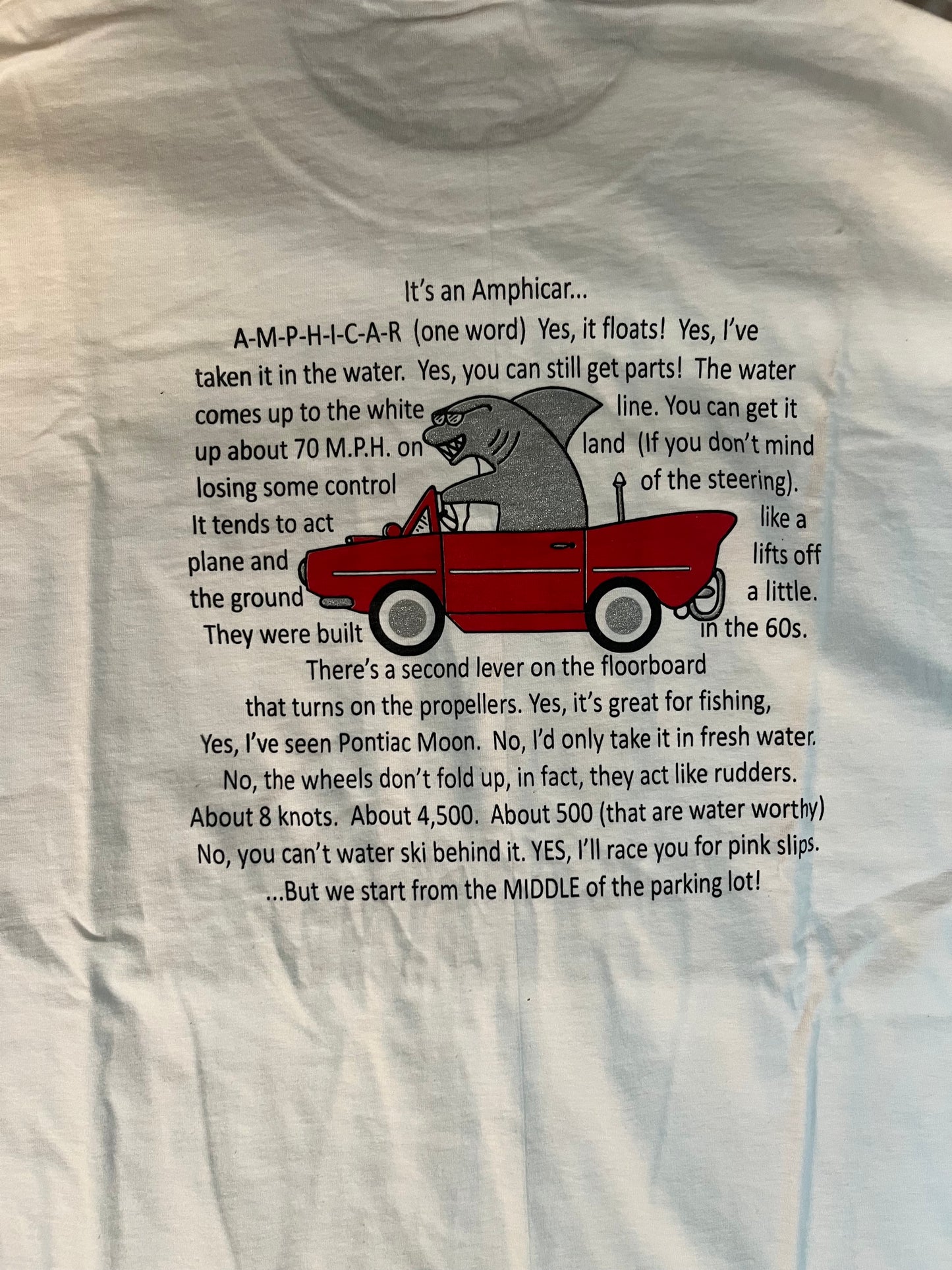 Aquacar, back logo only shirt