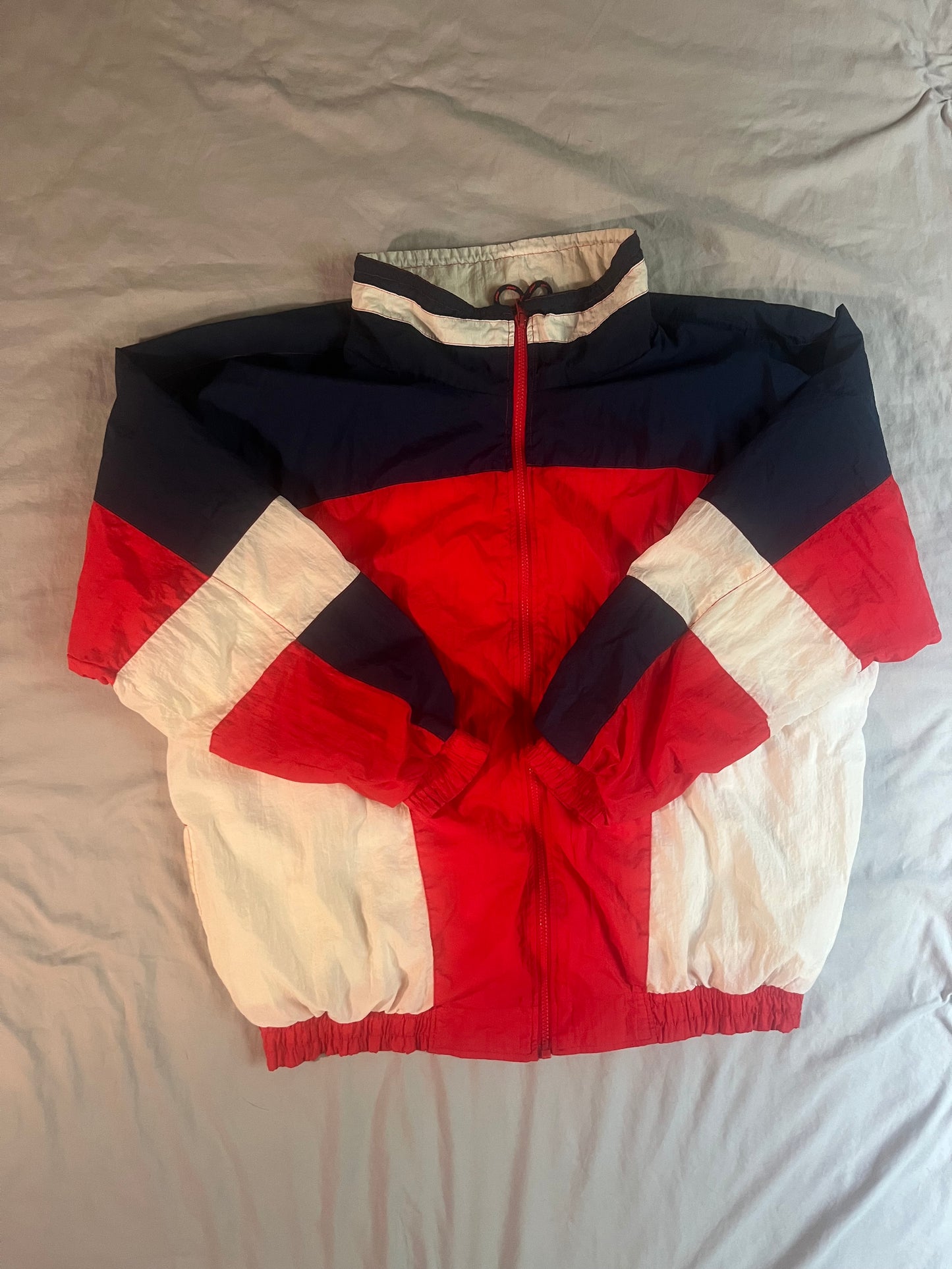 Sweet Vintage Red, white and blue windbreaker