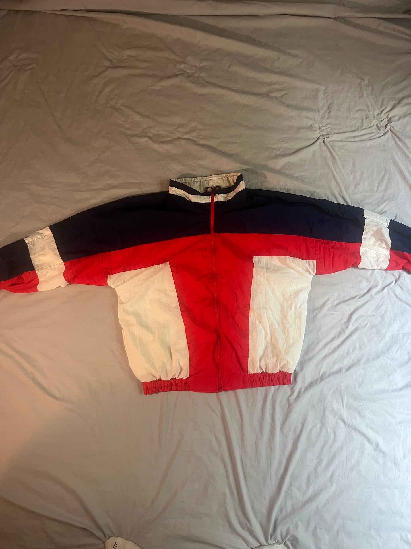 Sweet Vintage Red, white and blue windbreaker
