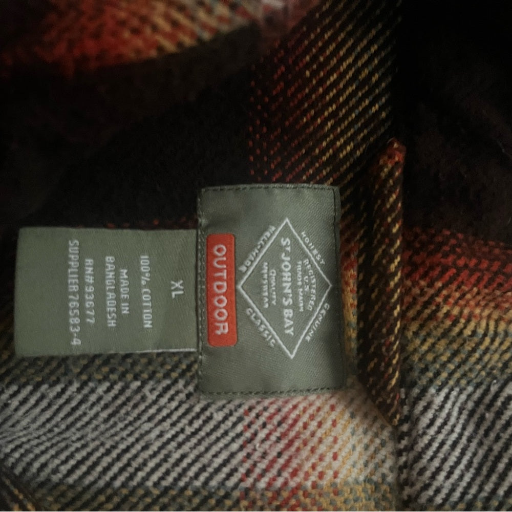St. John's Bay Multicolor Thick Flannel Shirt