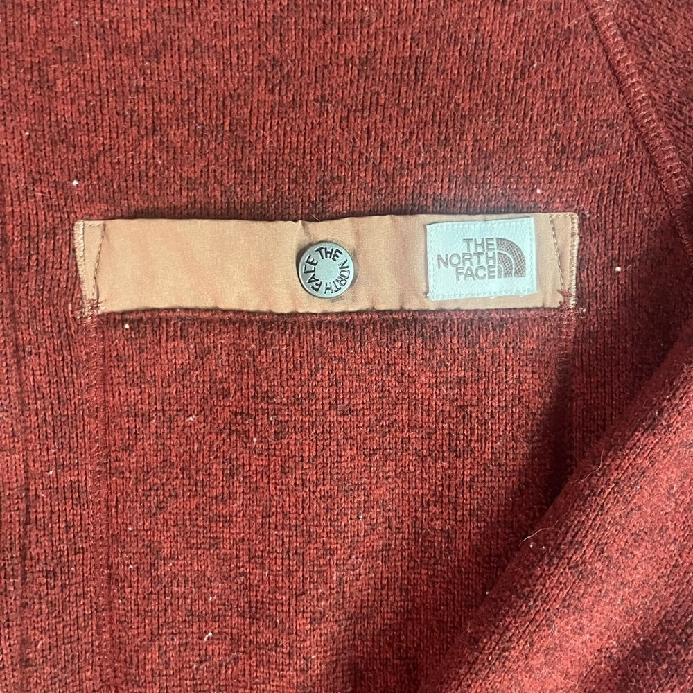 The North Face Men's Rust Zip-Up Sweater