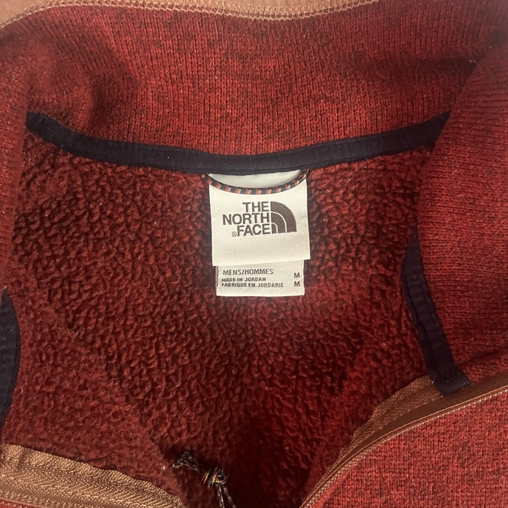 The North Face Men's Rust Zip-Up Sweater