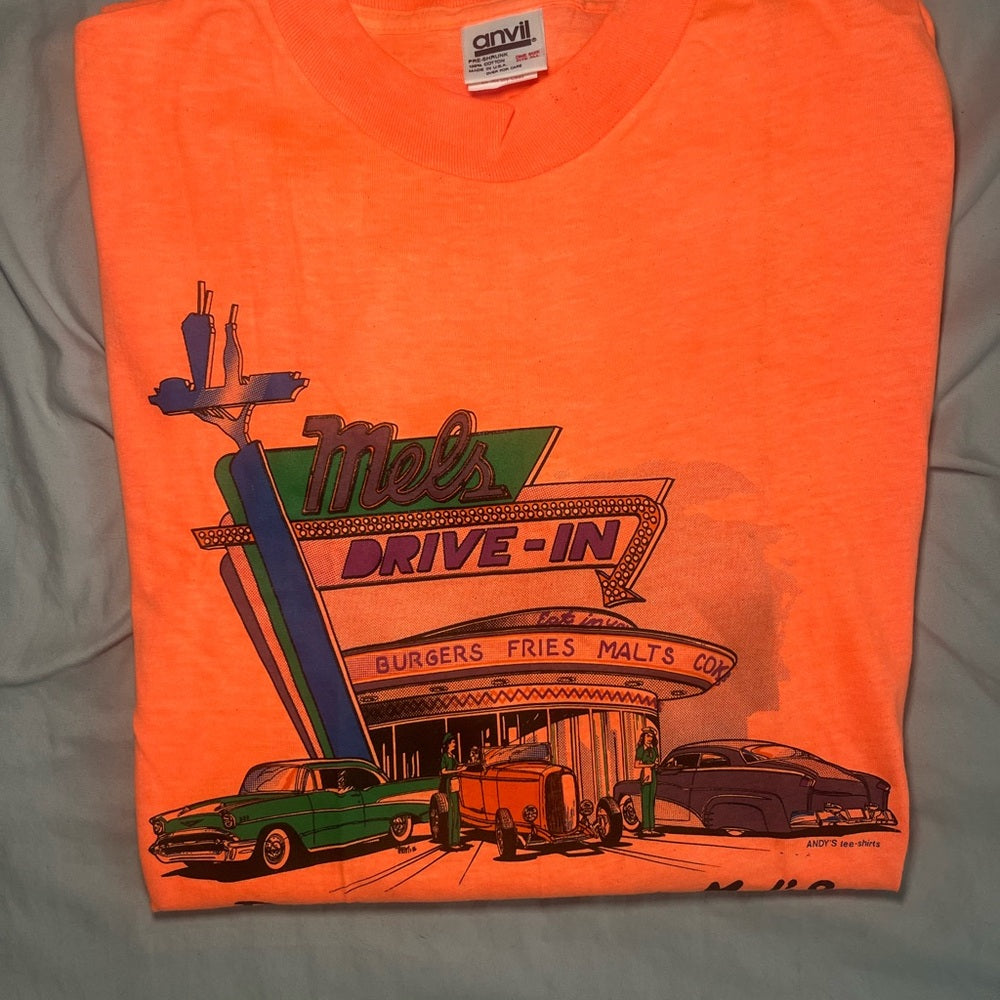 Anvil Bright Orange Graphic Tee
