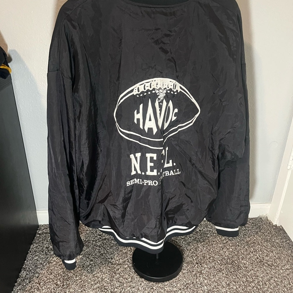 Vintage Nylon Football Jacket- (2XL)