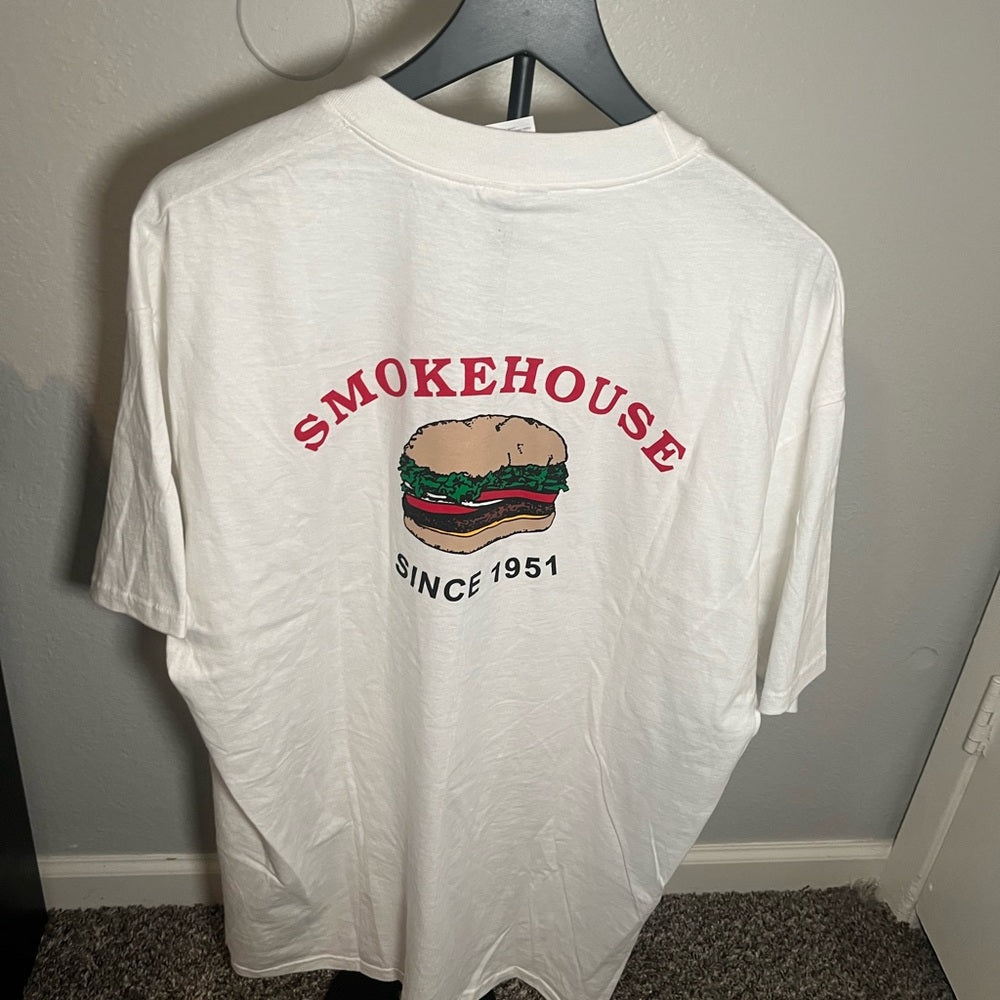 Vintage White Smokehouse back Graphic Tee