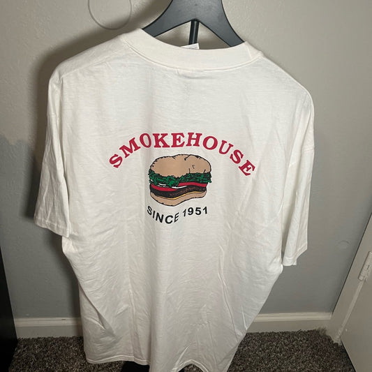 Vintage White Smokehouse back Graphic Tee