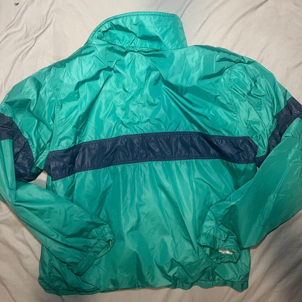 Vintage Teal and Navy Windbreaker Jacket