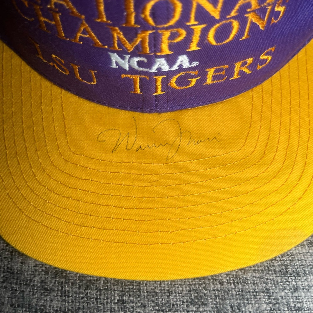 Vintage LSU Baseball SnapBack -Signed by Warren Morris