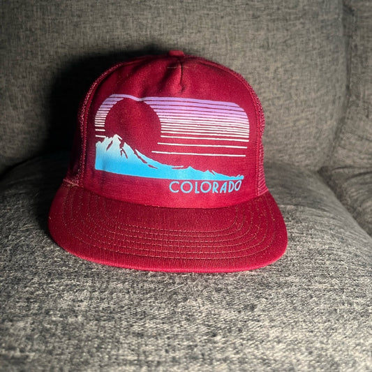 Maroon Colorado Trucker Hat
