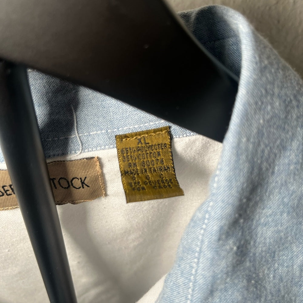 Robert Stock Denim and White Polo