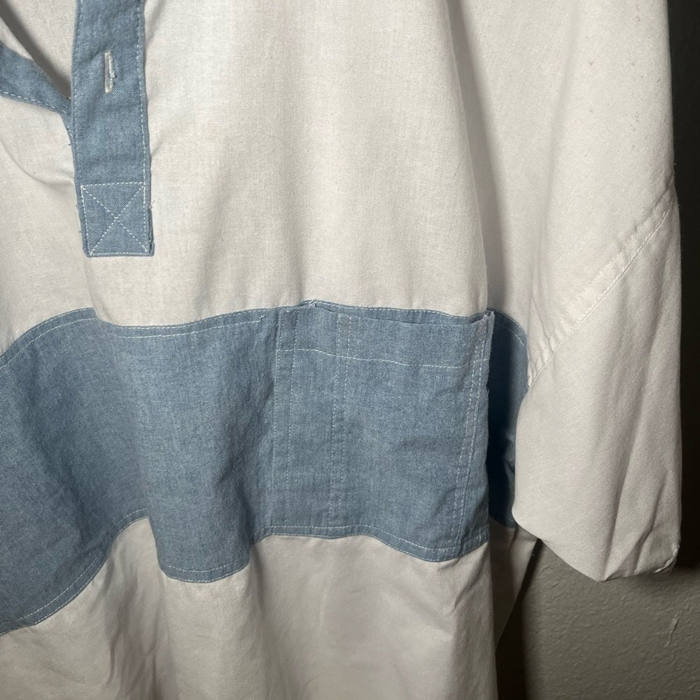 Robert Stock Denim and White Polo