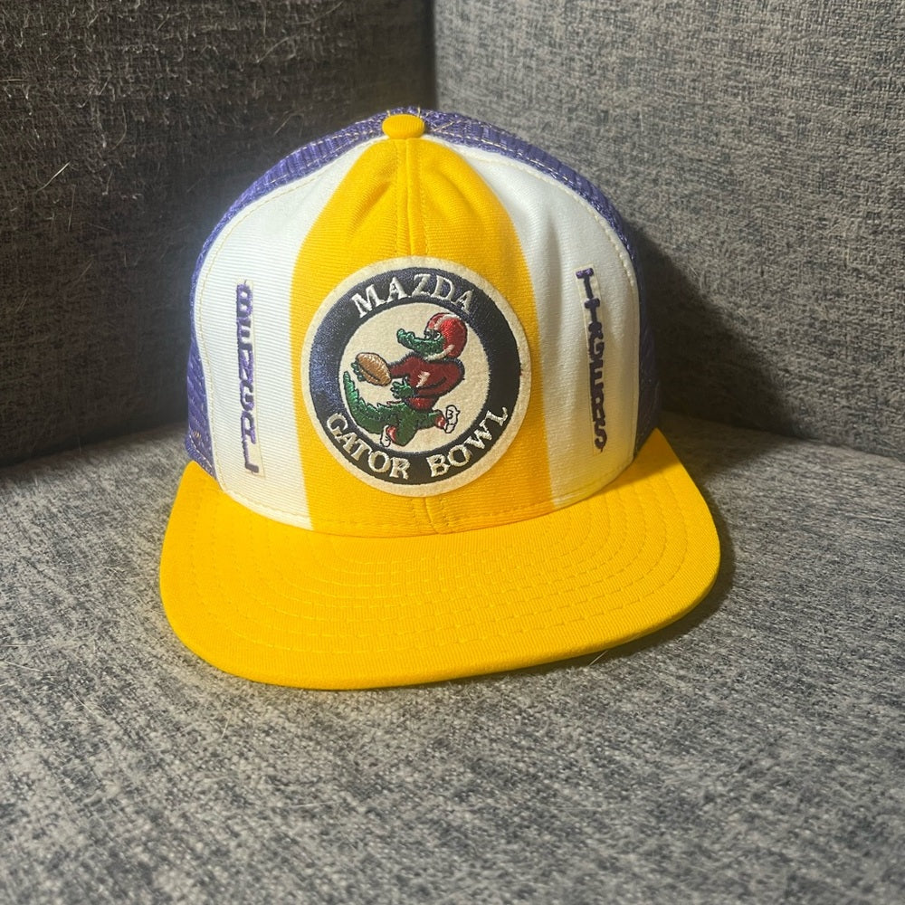Vintage LSU Trucker Hat -Mazda Gator Bowl