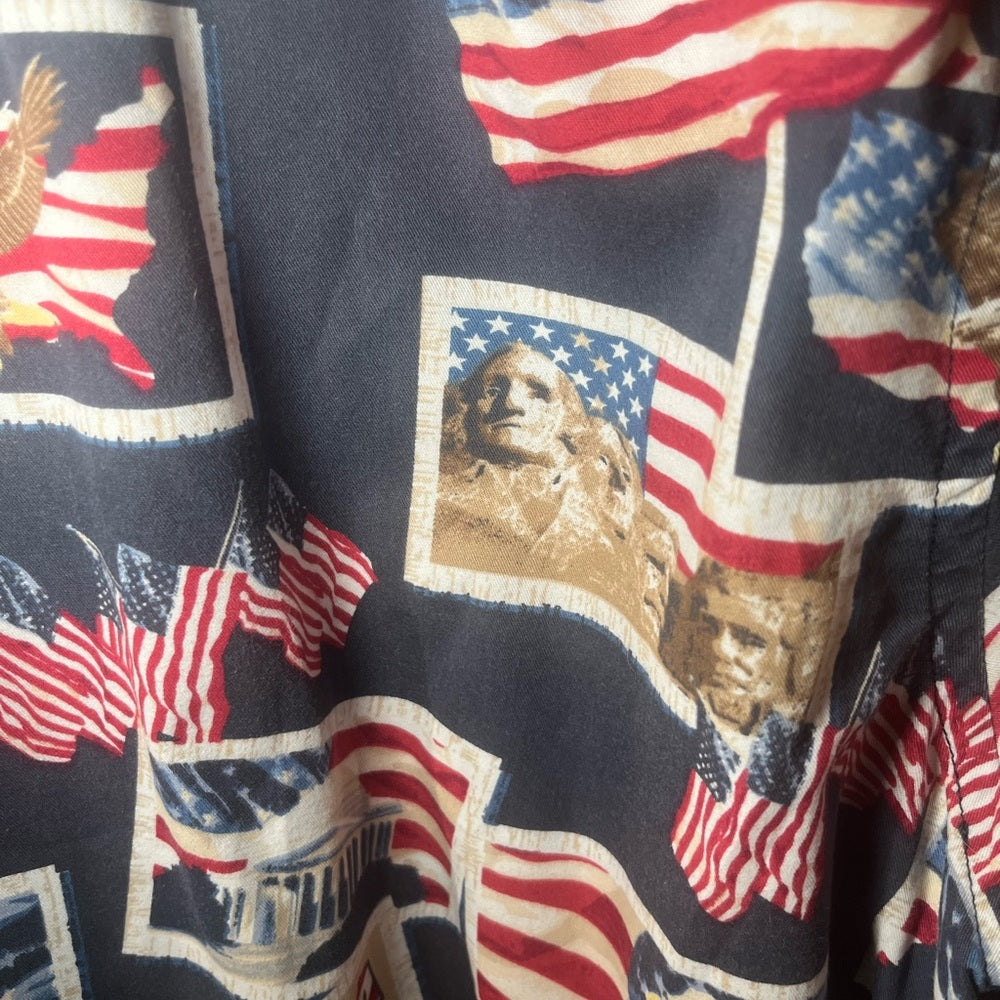 Vintage Patriotic Button Up - Cotton Trader Sports