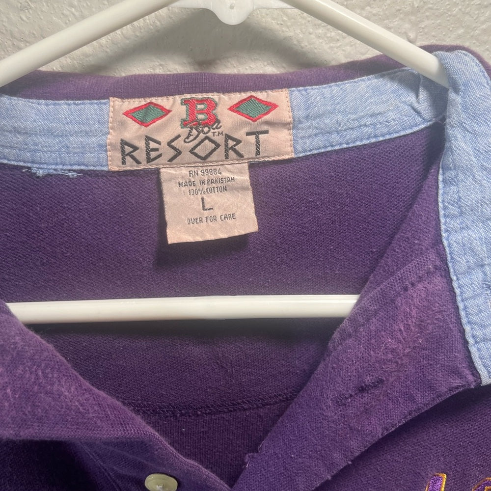 Vintage LSU Purple Polo