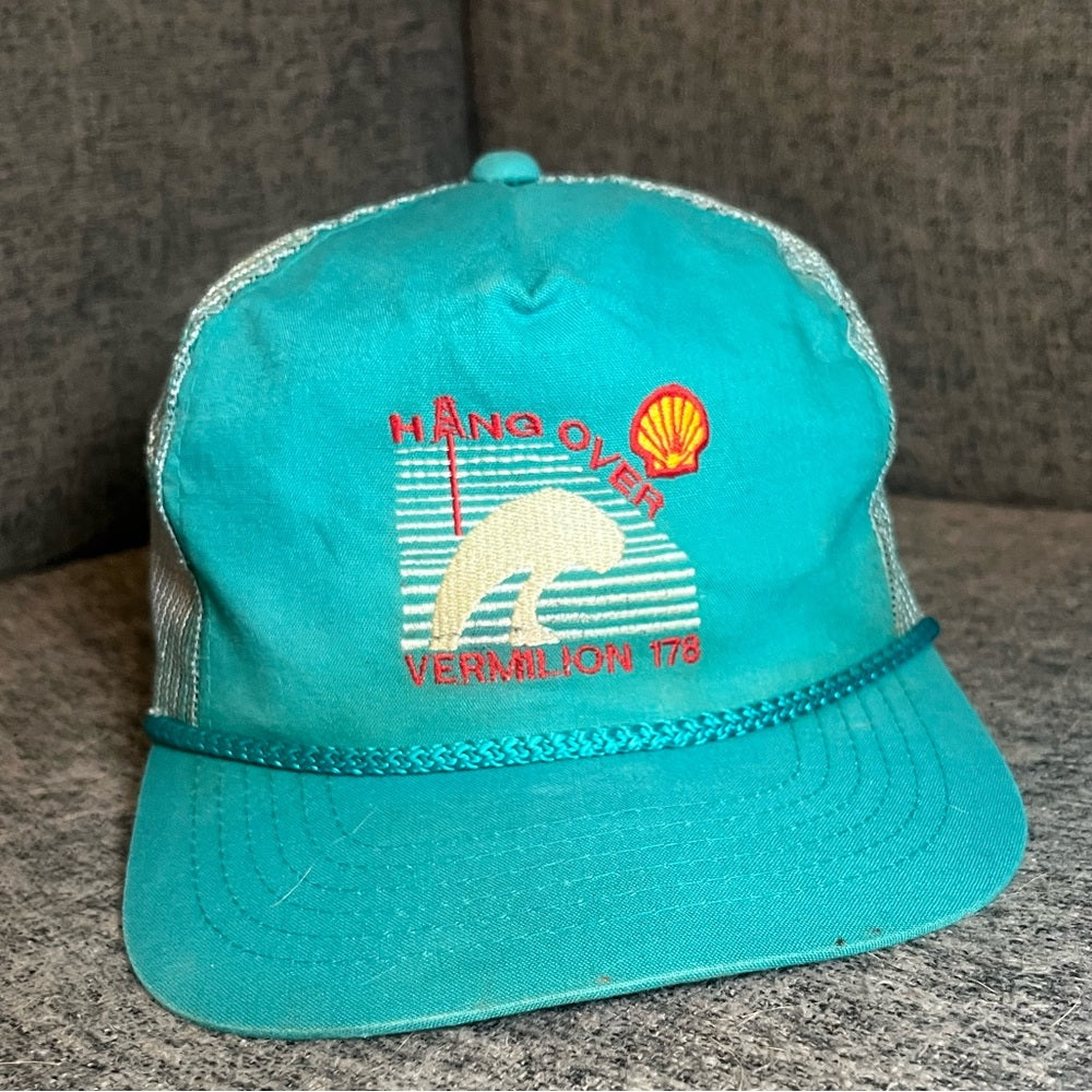 Teal Hang Over Vermilion 178 Trucker Hat