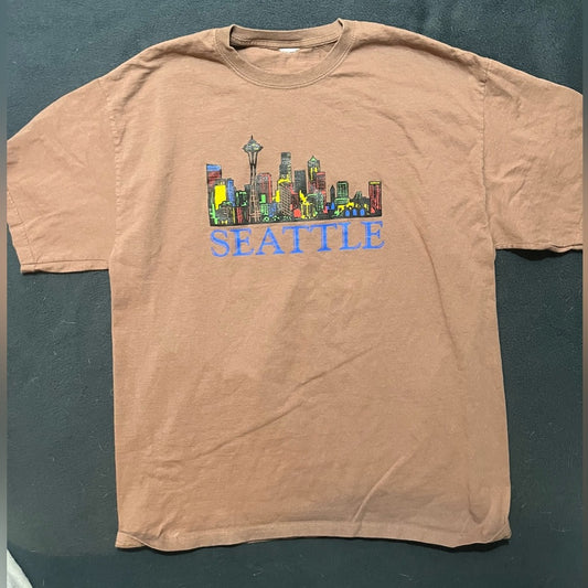 Vintage Seattle Skyline T-Shirt