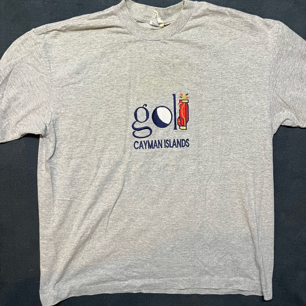 Vintage grey Golf Shirt - Cayman Islands