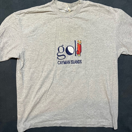 Vintage grey Golf Shirt - Cayman Islands