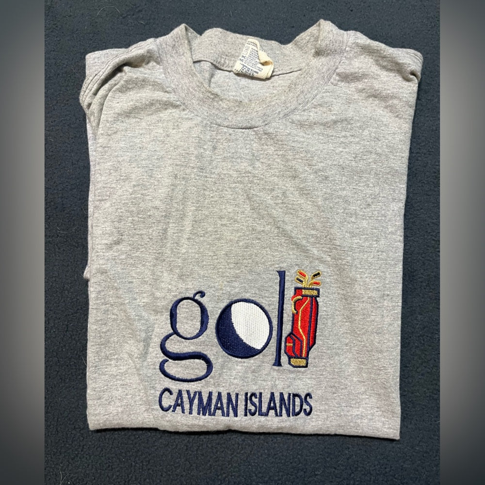 Vintage grey Golf Shirt - Cayman Islands