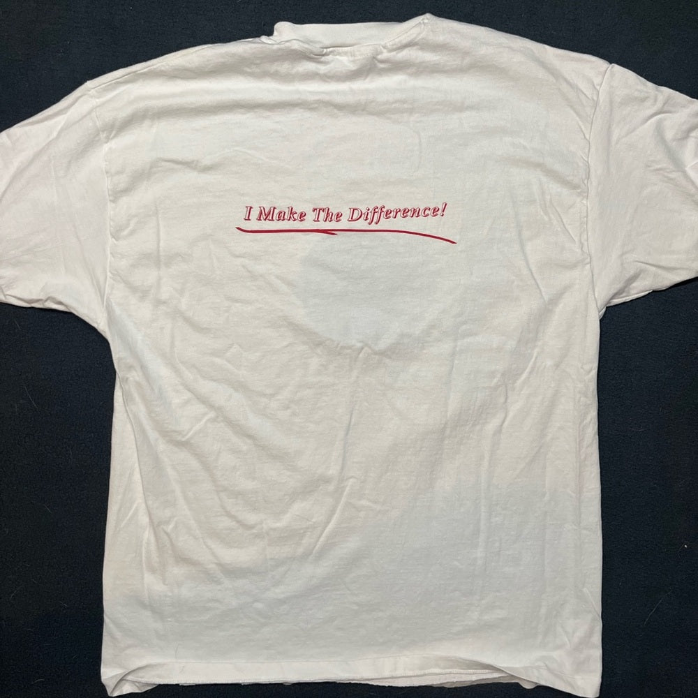 Vintage Graphic T Shirt- 'We Care'
