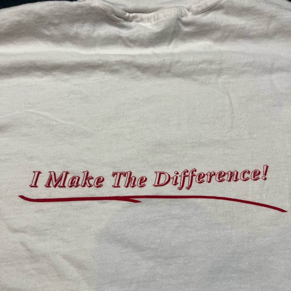 Vintage Graphic T Shirt- 'We Care'