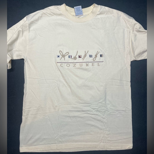 Yacht Club Cream Cozumel T-Shirt