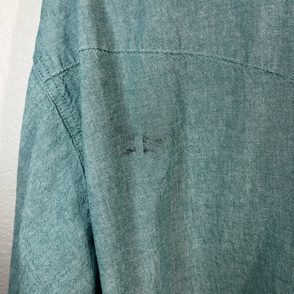 Wrangler Pearl Snap Men's Casual Green Button Down Shirt