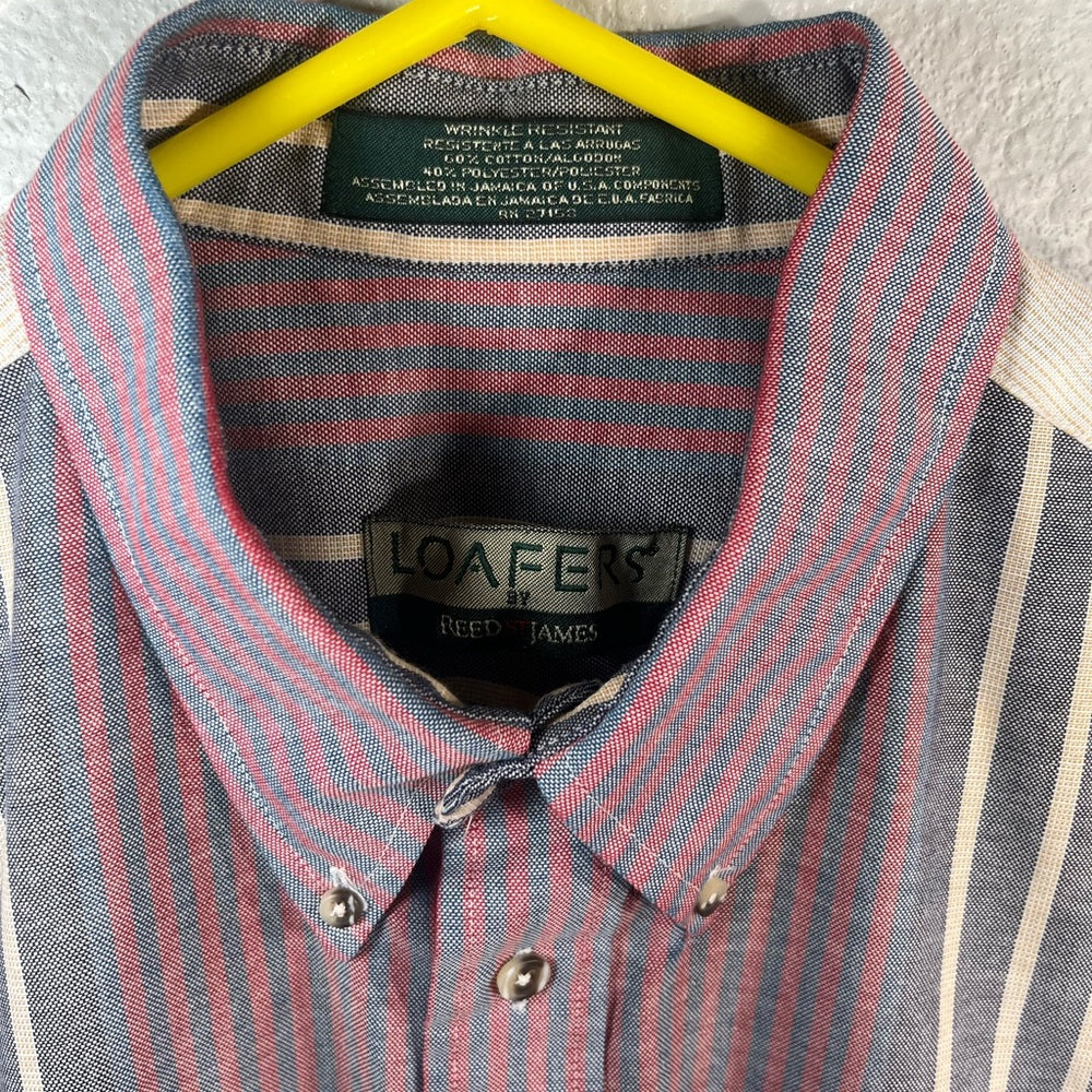 Vintage Striped Button-Down Shirt