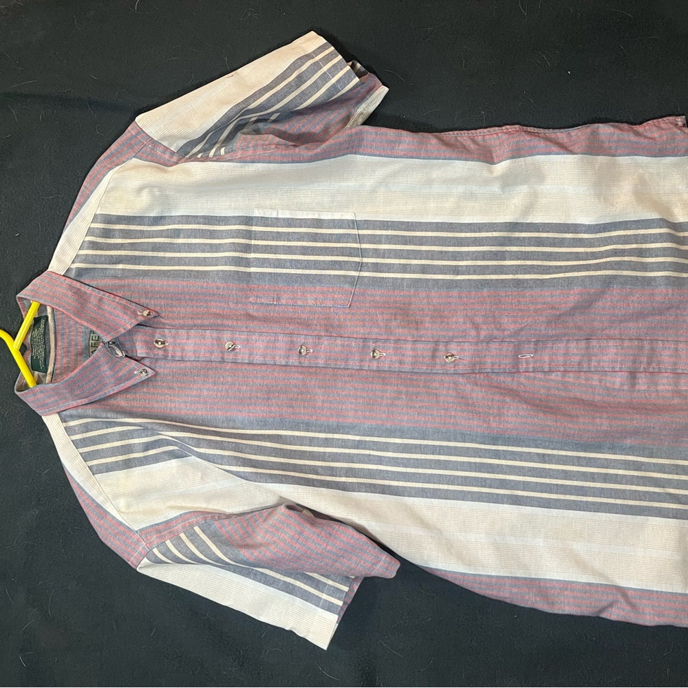 Vintage Striped Button-Down Shirt