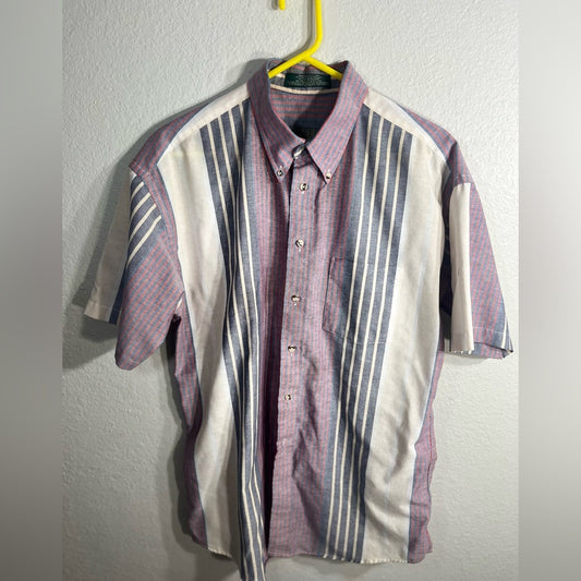 Vintage Striped Button-Down Shirt