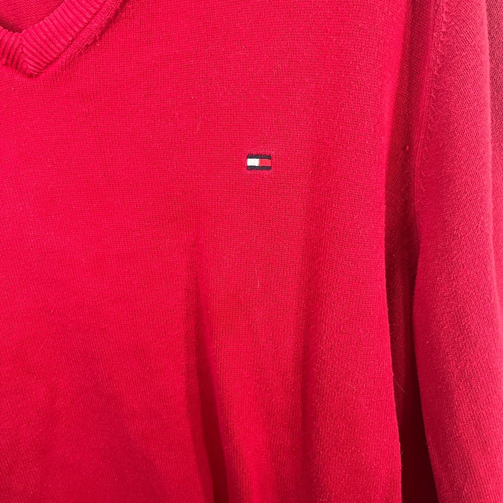 Tommy Hilfiger Men's Sweater in Bold Red