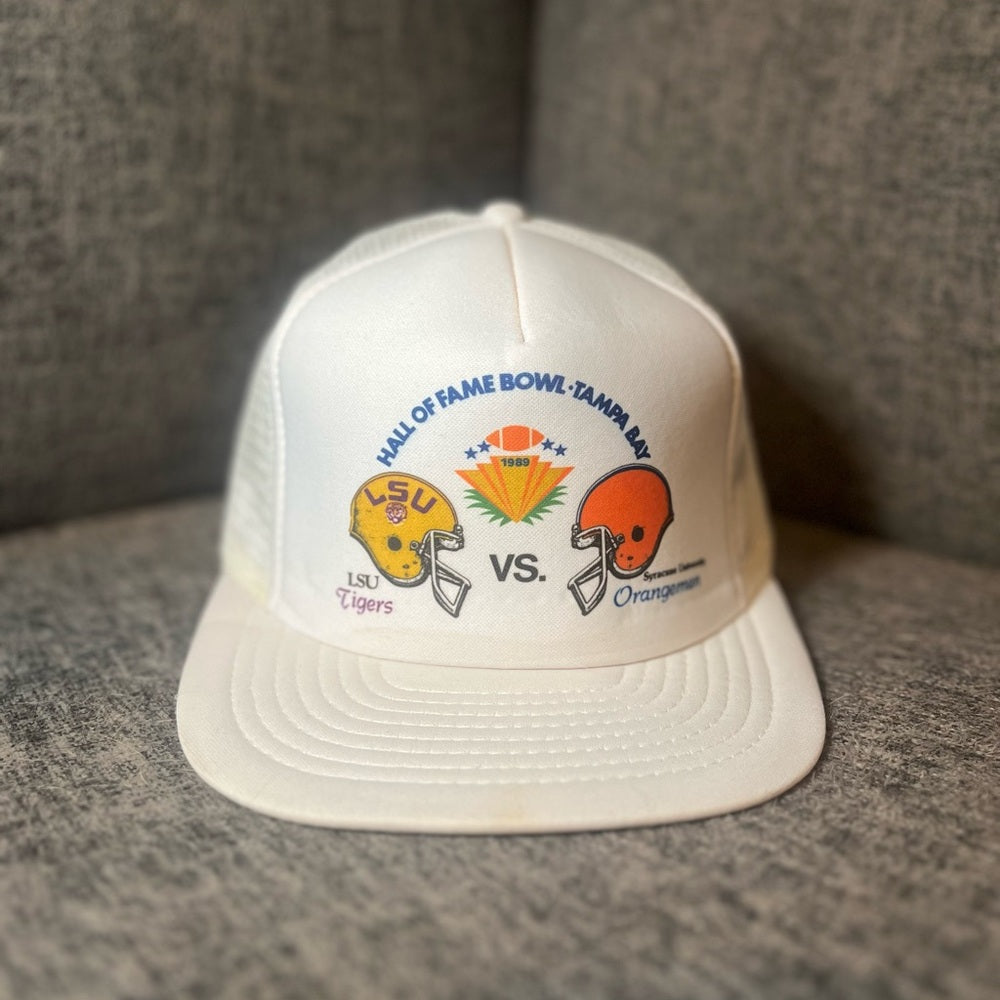 Vintage Hall of Fame Bowl Trucker Hat - LSU vs Syracuse
