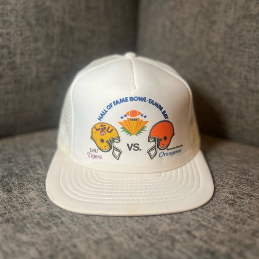 Vintage Hall of Fame Bowl Trucker Hat - LSU vs Syracuse