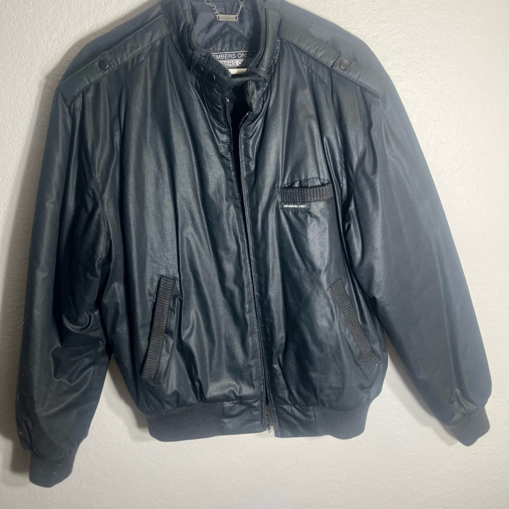 Members Only Black Bomber Jacket