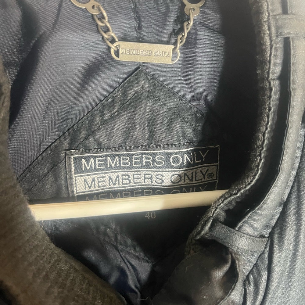 Members Only Black Bomber Jacket