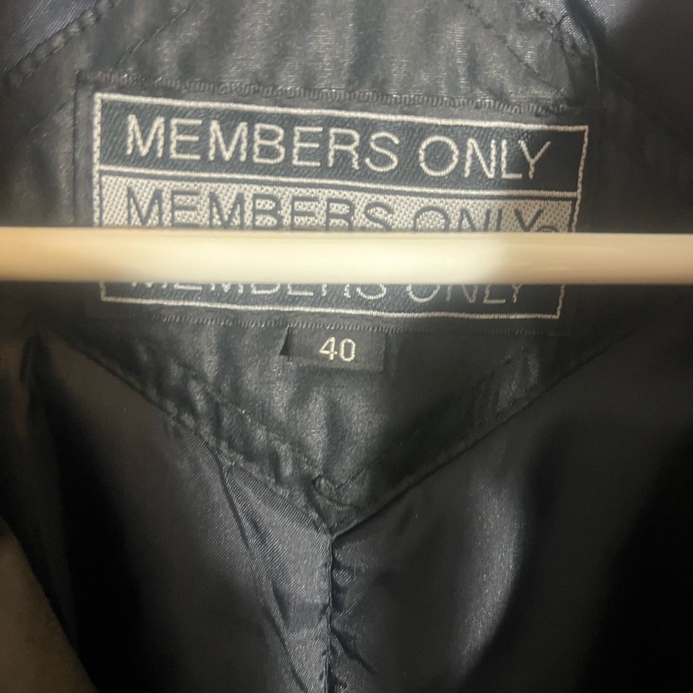 Members Only Black Bomber Jacket