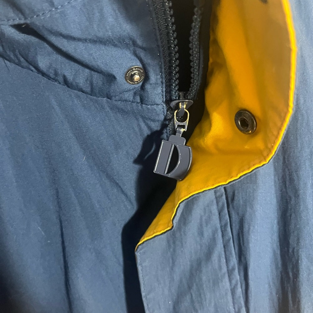 Dunbrooke Men's Navy and Yellow Jacket - With Bullwinkle Bullet Logo