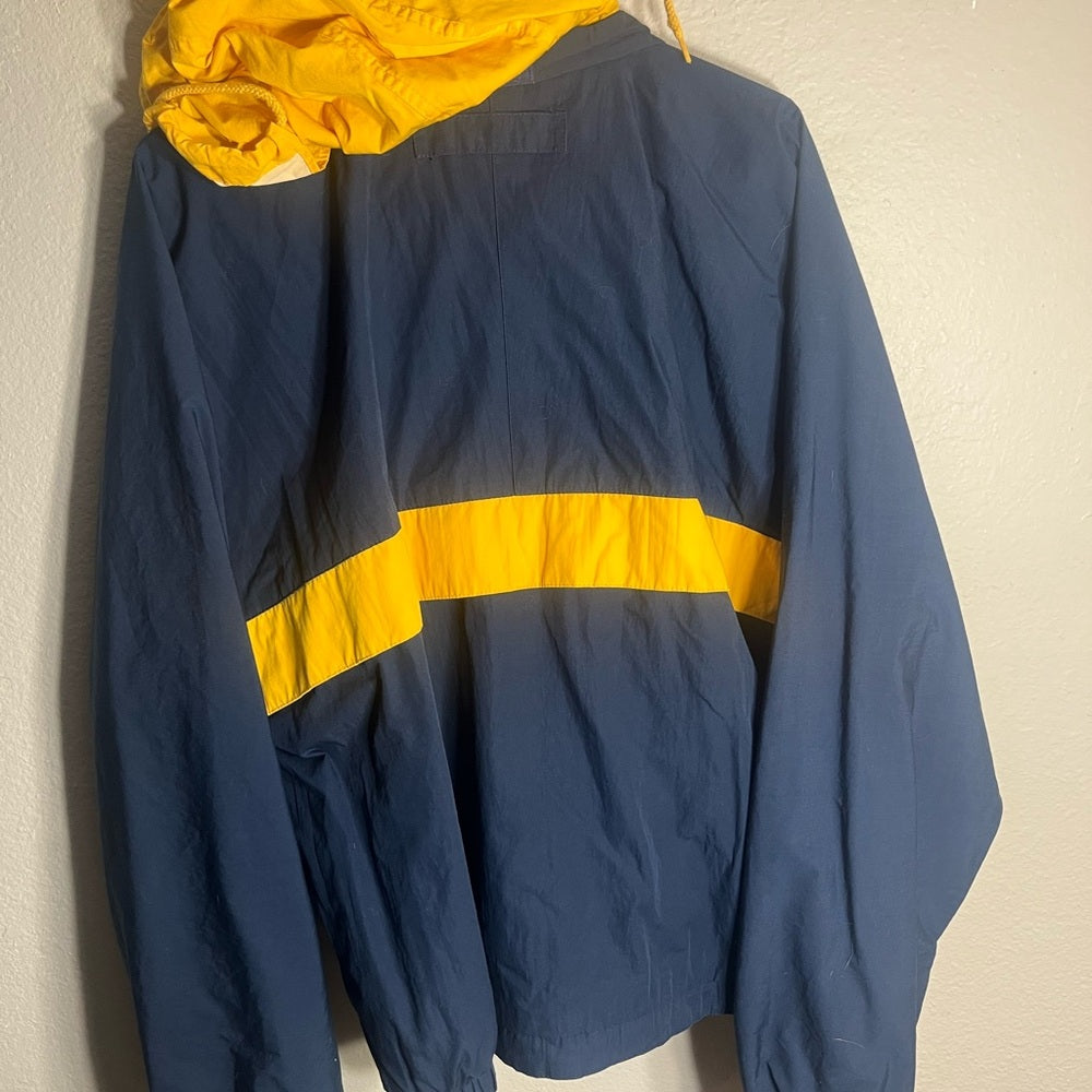 Dunbrooke Men's Navy and Yellow Jacket - With Bullwinkle Bullet Logo
