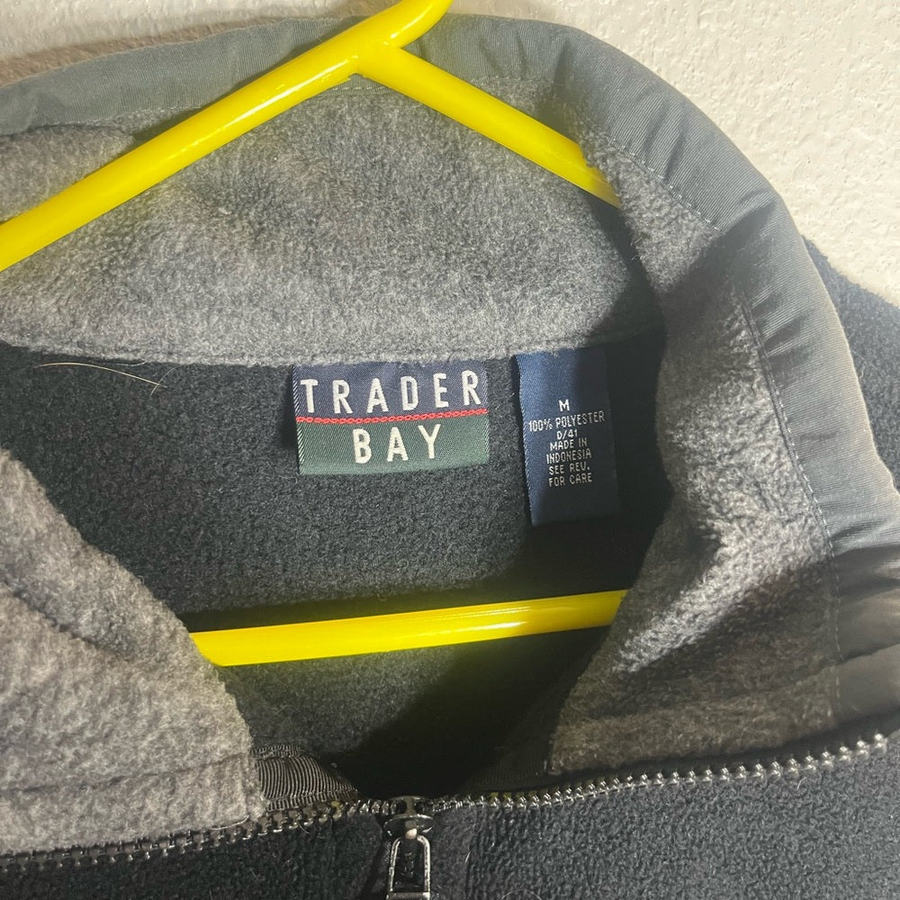 Trader Bay Black and Gray Quarter Zip Sweater