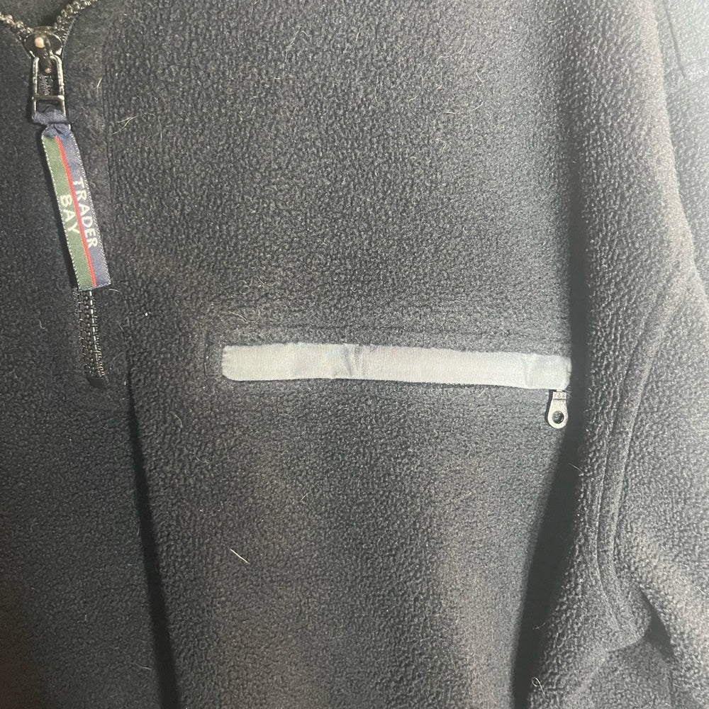 Trader Bay Black and Gray Quarter Zip Sweater