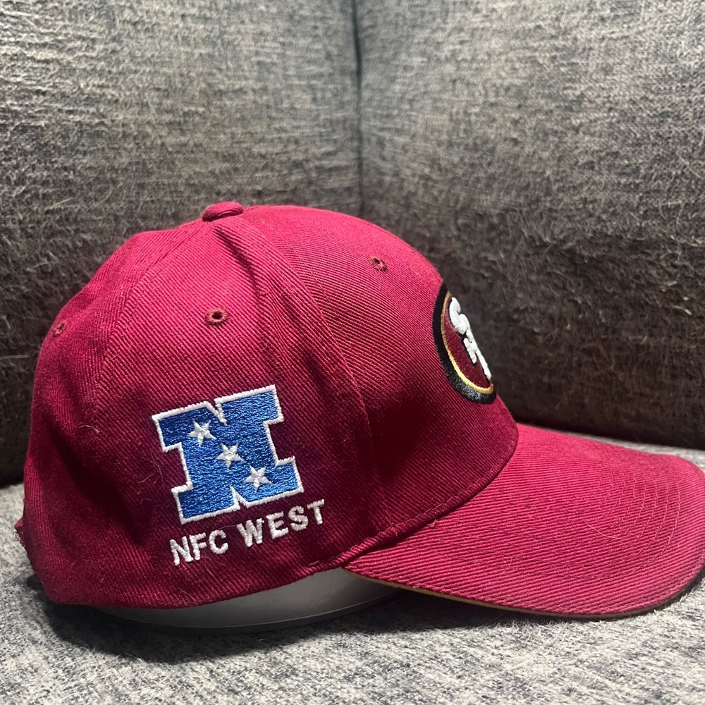 Red 49ers Hat - Velcro adjust