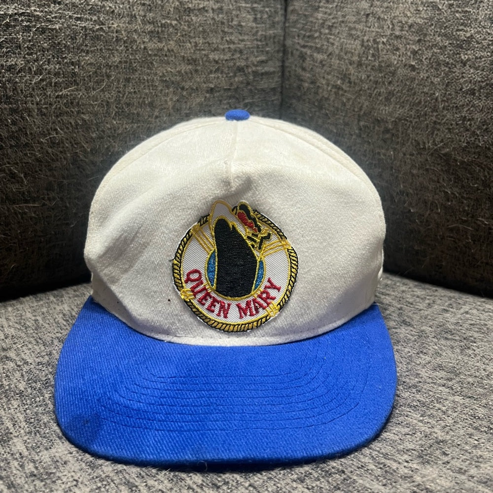 Queen Mary White and Blue Hat