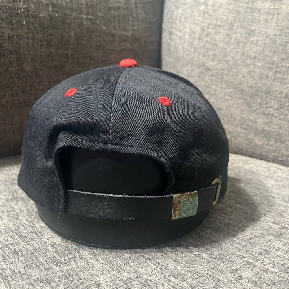 Telxon Racing Black and Red Strap Back Hat