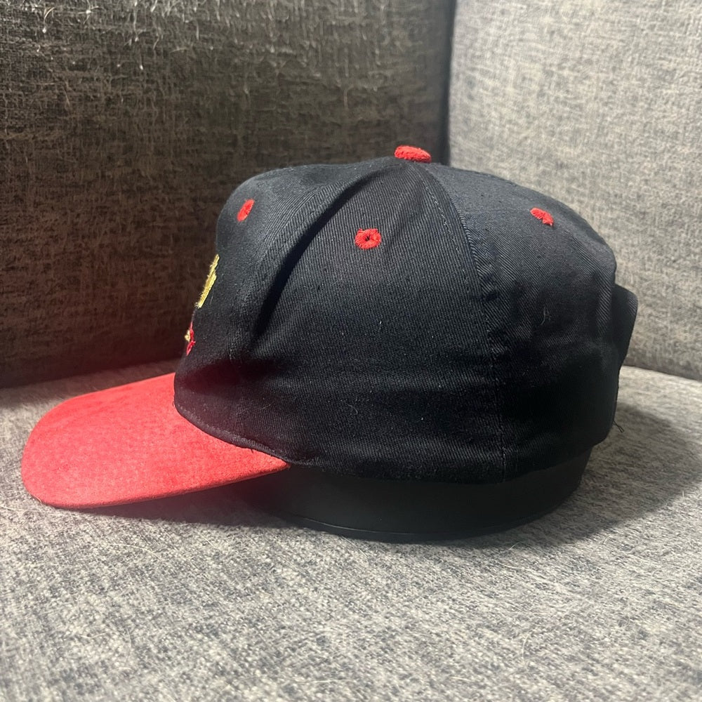 Telxon Racing Black and Red Strap Back Hat